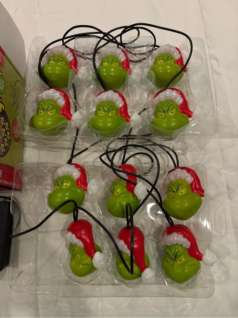 The Grinch Green & Red Musical Light String - holiday decor for tree